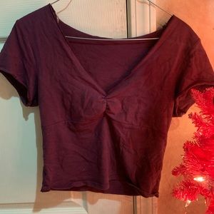 Crop Violet Shirt